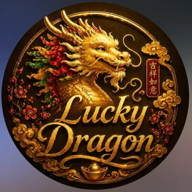 Lucky Dragon gold dragon emblem